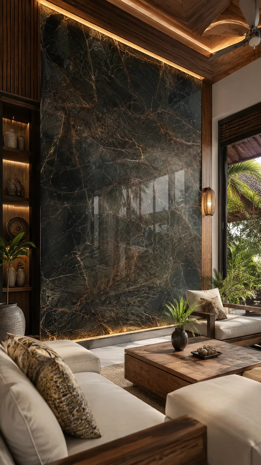 Aplikasi Forest Royal Brown pada interior